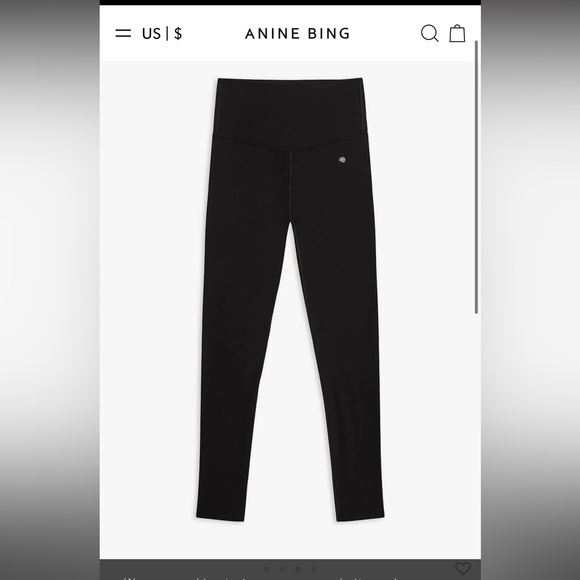 ANINE BING black legging - Picture 3 of 7